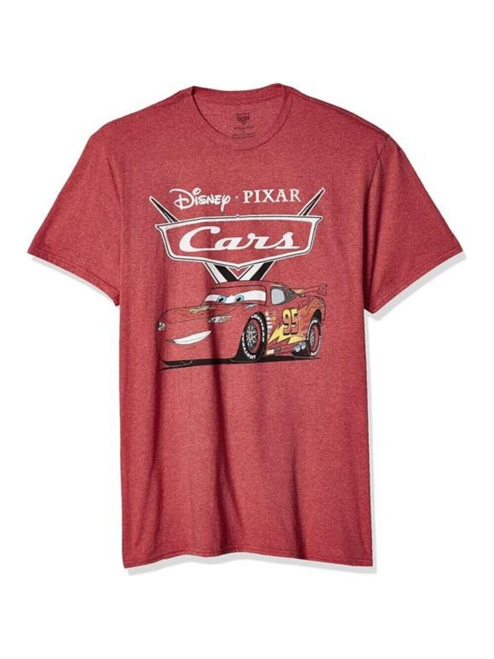 Mens Lightning McQueen T Shirt Cars Graphic Tee Short Sleeve Disney Pixar Top